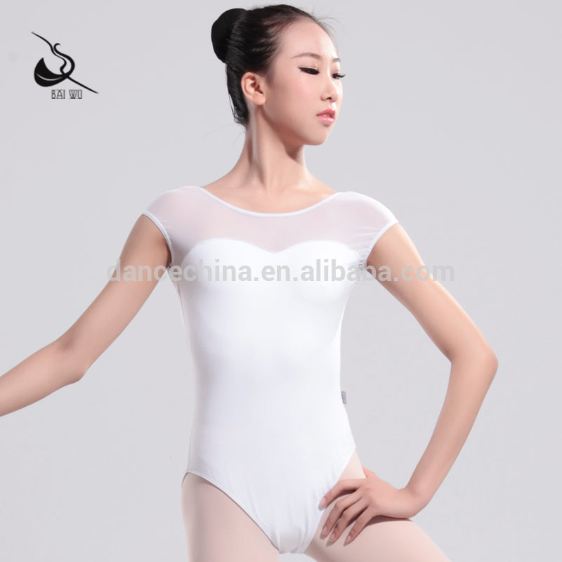 Sweetheart Scoop Mesh Leotard