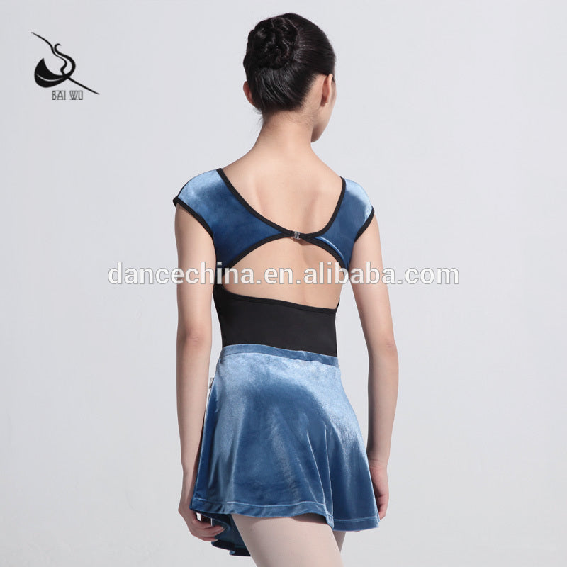 Cap Sleeve Velvet Leotard