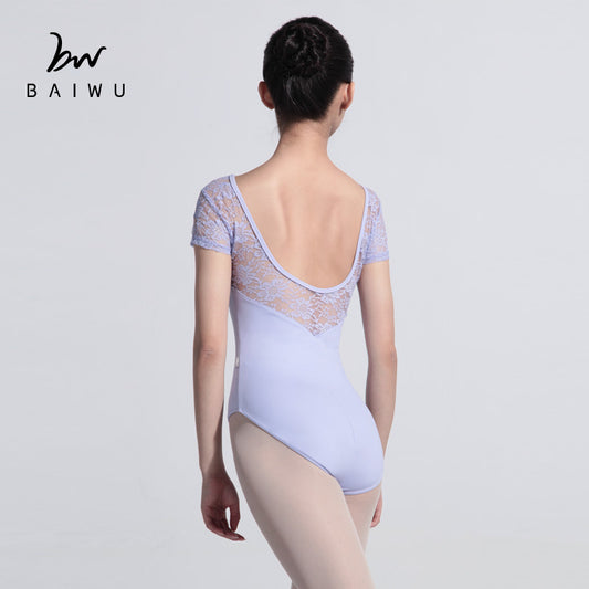 Ballet Cap Sleeve Lace Leotard