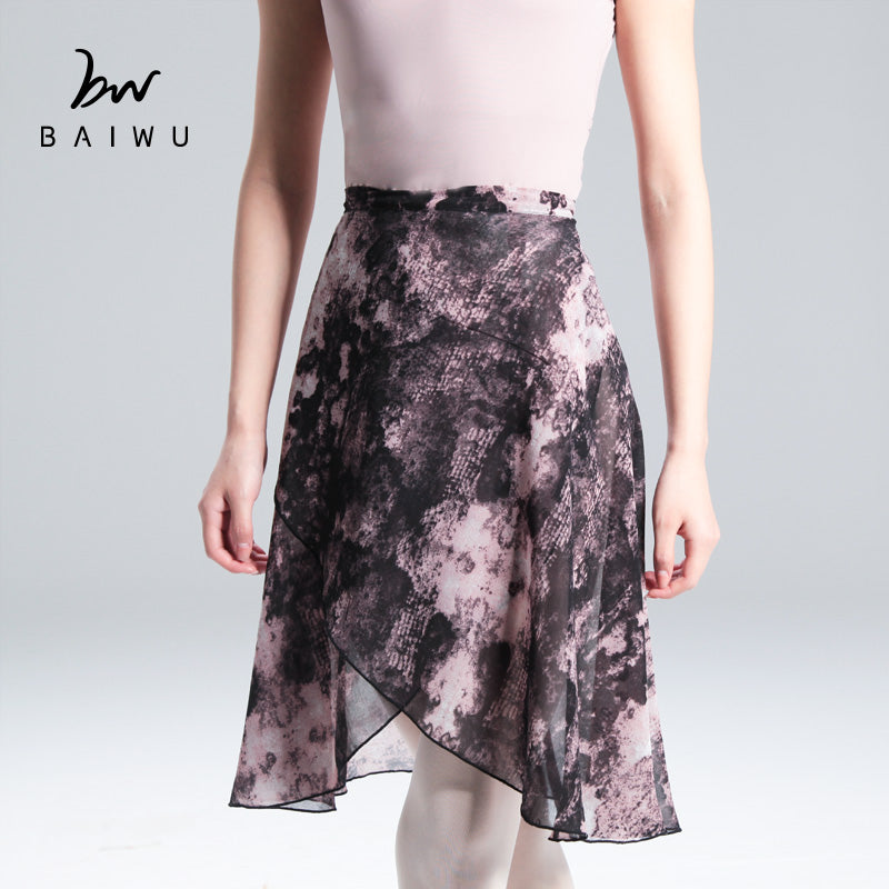 Acid Print Chiffon Skirt