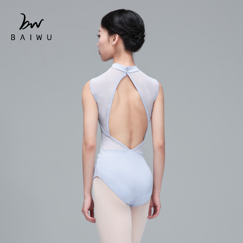 Mesh Sleeveless Ballet Leotard